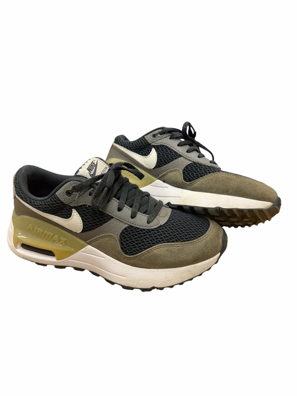 Nike Air Max Olive Green and Black Sneakers